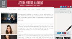 Desktop Screenshot of luxuryreportmagazine.com